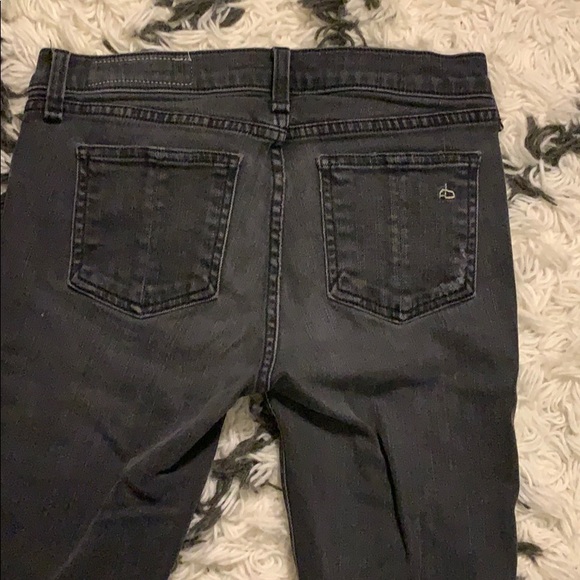 Rag & Bone Black Skinny Rock w Holes 26 - Picture 5 of 8